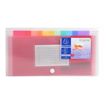 Exacompta clasificador de documentos - 6 compartimentos - con índice - A4 - ante