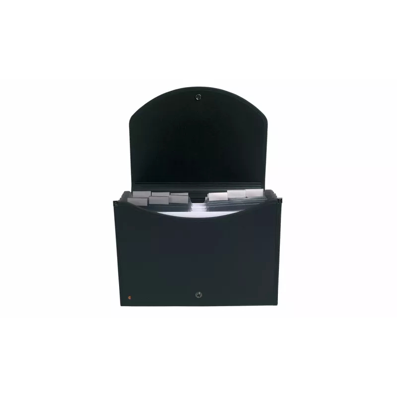 Exacompta 55934E carpeta de documentos de polipropileno A4 negra 25 mm de capacidad con goma