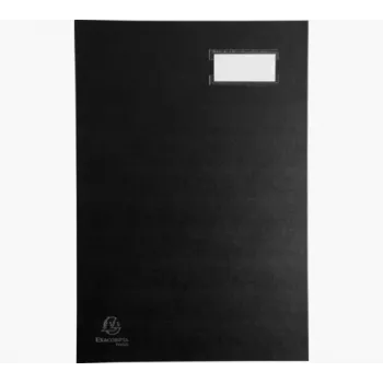Exacompta 57021E archivador de palanca A4 cartón negro 80 mm de lomo