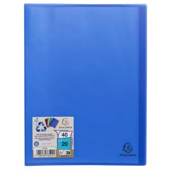 Exacompta Opak funda de presentación DIN A4 20 fundas azul claro