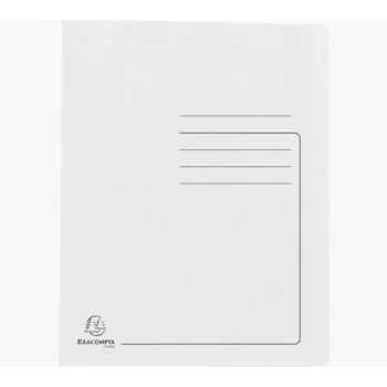 Exacompta 25 carpetas de archivado cartón blanco DIN A4