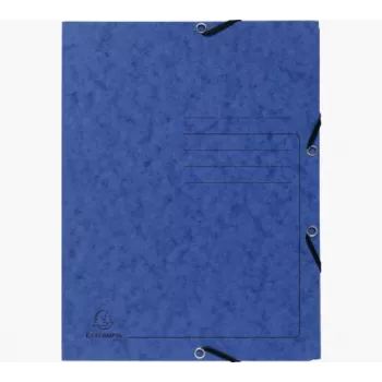 Exacompta Colorspan carpeta con goma A4 azul 355 g/m² 3 solapas con goma