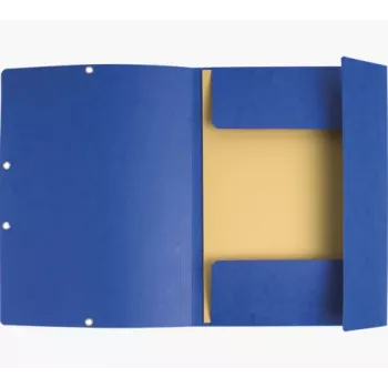 Exacompta Colorspan carpeta con goma A4 azul 355 g/m² 3 solapas con goma