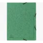 Exacompta carpeta de archivo 55403E DIN A4 3 solapas cartón verde