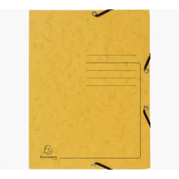 Exacompta carpeta de colección 55409E DIN A4 3 solapas cartón amarillo