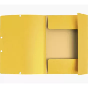 Exacompta carpeta de colección 55409E DIN A4 3 solapas cartón amarillo