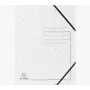 Exacompta carpeta con goma A4 blanca Colorspan 355g/m² sin solapas