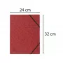 Exacompta Colorspan carpeta con goma A4 roja 355 g/m² sin solapas