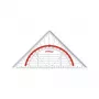 Escuadra geométrica Maped Study 16 cm - poliestireno transparente - triángulo 45°/45°/90°