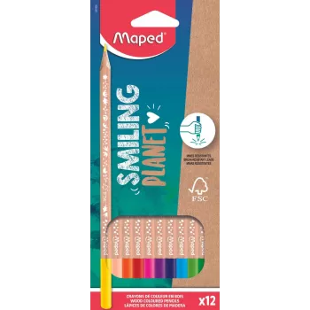 MAPED 12 lápices de colores, colores surtidos