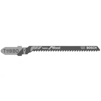 Hoja de sierra de calar BOSCH T119BO para contrachapado, 100 piezas