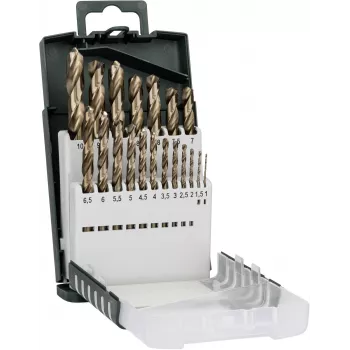 Set de brocas Bosch HSS-Co cobalto 19 piezas estuche metálico
