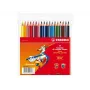 STABILO Trio Lápices de colores, 4,2 mm, colores surtidos, 18 piezas