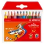 STABILO Trio lápices de colores - colores surtidos - 4,2 mm - pack de 12