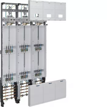 Hager univers Z panel completo 6 emplazamientos de contador trifásico 63A 1350mm ZL53X8T