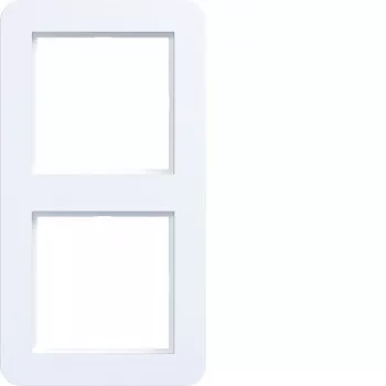 Hager C.1 marco embellecedor 2 elementos blanco luz mate WAD7200WM