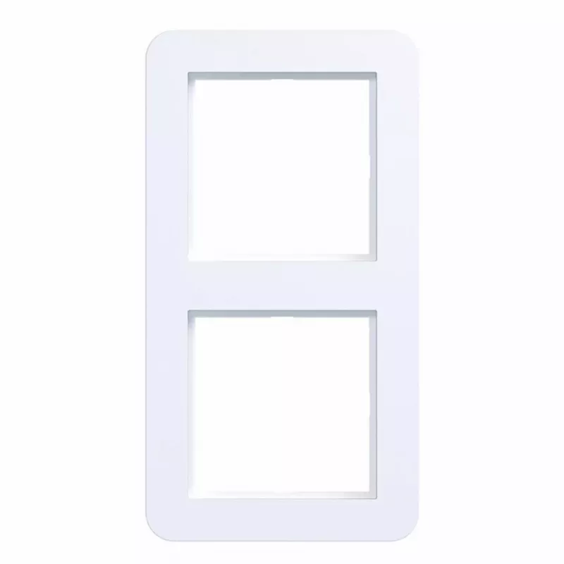 Hager C.1 marco embellecedor 2 elementos blanco luz mate WAD7200WM