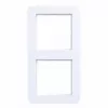 Hager C.1 marco embellecedor 2 elementos blanco luz mate WAD7200WM