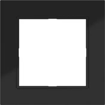 Hager WAD6100BG marco embellecedor 1 elemento Night Black Glossy serie A.1