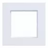 Hager A.8 marco embellecedor 1 elemento blanco luz mate WAD8100WM