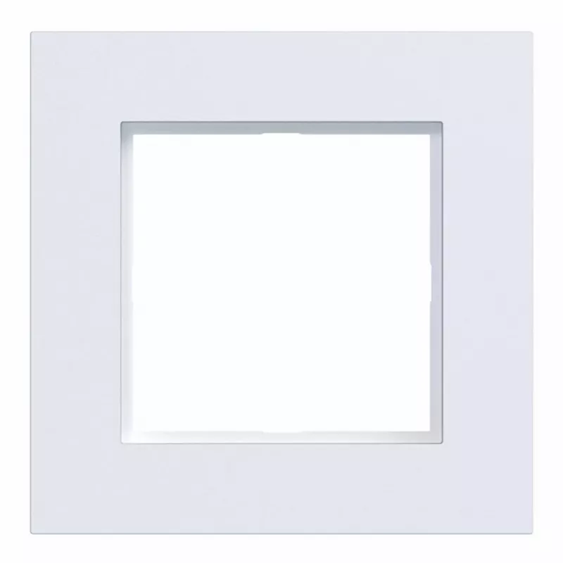 Hager A.8 marco embellecedor 1 elemento blanco luz mate WAD8100WM