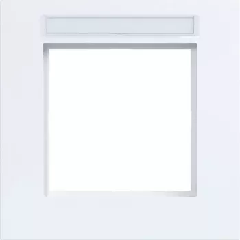 Hager marco 1 elemento con campo de rotulación A.8 blanco luz brillante WAD8101WG