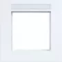 Hager marco 1 elemento con campo de rotulación A.8 blanco luz brillante WAD8101WG