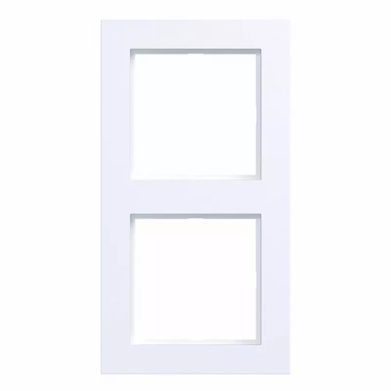 Hager A.1 marco embellecedor 2 elementos blanco luz mate WAD6200WM