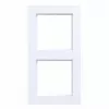 Hager A.1 marco embellecedor 2 elementos blanco luz mate WAD6200WM
