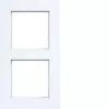 Hager A.8 marco embellecedor 2 elementos blanco luz brillante WAD8200WG