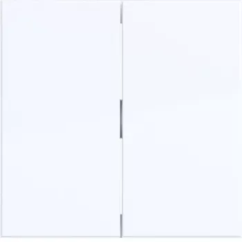 Hager tecla 2 elementos blanco claro brillante WAW2000WG