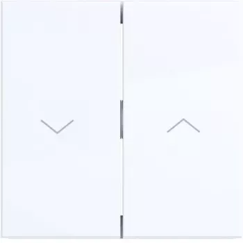Hager WAW2001WG tapa de interruptor basculante 2 elementos blanco claro brillante para serie Ax/Cx