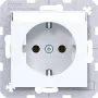 Hager WAS1101WG toma de corriente Ax/Cx blanco claro brillante
