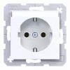 Hager WAS1101WG toma de corriente Ax/Cx blanco claro brillante