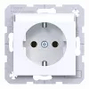 Hager WAS1101WG toma de corriente Ax/Cx blanco claro brillante
