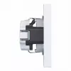Hager WAS1120WG toma de corriente SCHUKO con tapa abatible, línea de diseño A.1, blanco claro brillante, IP44, 16A, 250V, bornes sin tornillos