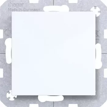 Hager tapa ciega con pieza central WAF1001WG (blanco polar, brillante)