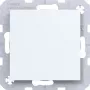 Hager WAF1001WM tapa ciega con pieza central, blanco polar