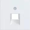 Hager placa central AX/CX blanco claro WAF1107WM