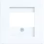 Hager placa central A.x/C.x blanco claro brillante WAF1104WG