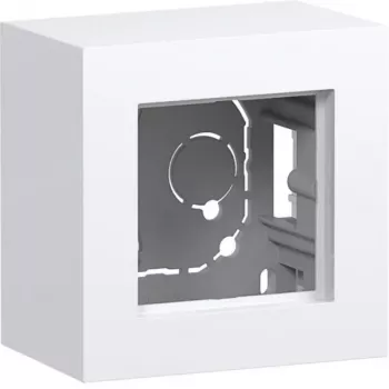 Hager A.8 WAD8110WG carcasa de superficie 1 elemento, versión alta, blanco claro brillante