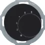 Hager WLN5026BG termostato con contacto conmutado e interruptor en serie R.classic negro