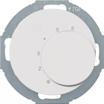 Hager WLN5026WG termostato con conmutador y serie R.classic blanco polar
