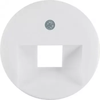 Hager Berker 1930/cristal placa central para toma UAE, blanco polar brillante, 1 elemento (WTF4107WG)
