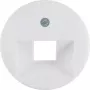 Hager Berker 1930/cristal placa central para toma UAE, blanco polar brillante, 1 elemento (WTF4107WG)