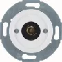 Hager WTE5182WG pulsador con luz de control E10, pieza central 1930/cristal, blanco brillante