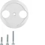 Hager placa central WTF4592PW para toma de antena 2 orificios 1930/cristal blanco polar