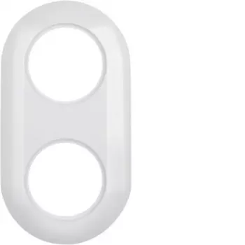 Hager WTD3200WG marco 2 elementos serie 1930 blanco polar brillante