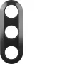 Hager WTD3300BG marco 3 elementos serie 1930 brillante negro