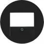 Hager WLF4000BG placa central con recorte TAE, R.Classic, negro